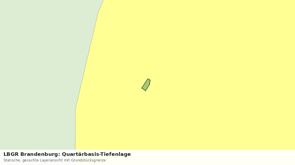 Statische Kartenansicht: LBGR Brandenburg: Quartärbasis-Tiefenlage