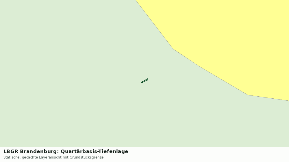 Statische Kartenansicht: LBGR Brandenburg: Quartärbasis-Tiefenlage