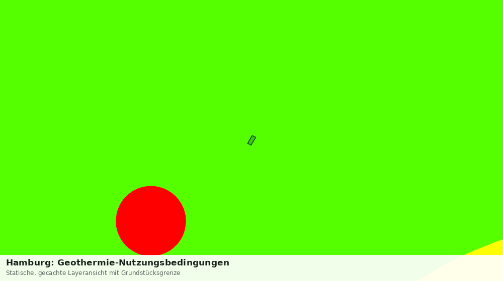 Statische Kartenansicht: Hamburg: Geothermie-Nutzungsbedingungen