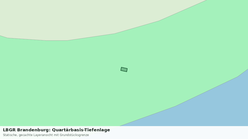 Statische Kartenansicht: LBGR Brandenburg: Quartärbasis-Tiefenlage