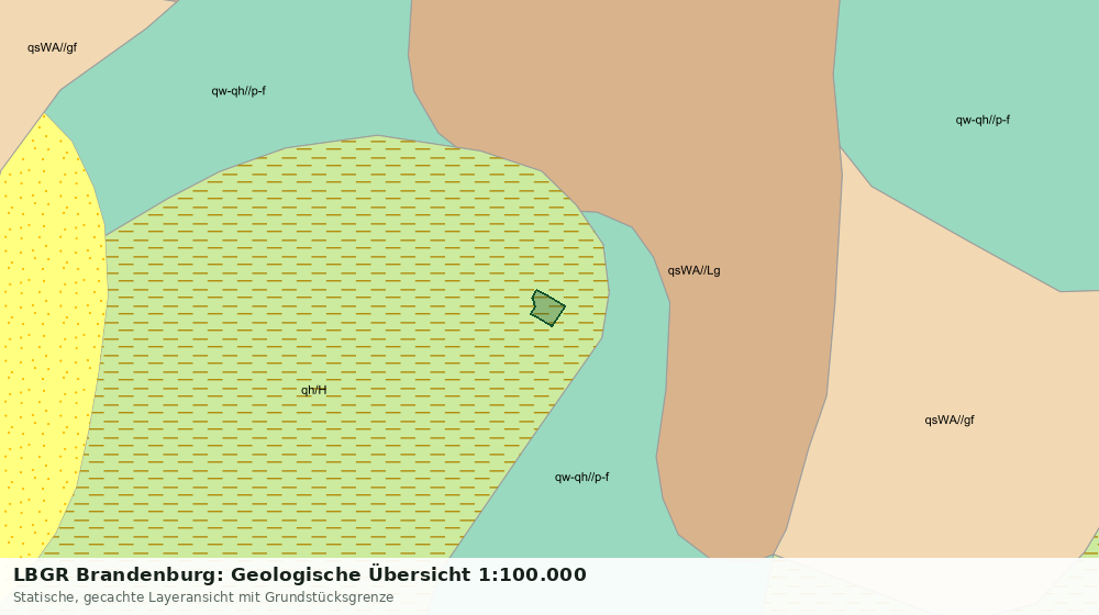 Statische Kartenansicht: LBGR Brandenburg: Geologische Übersicht 1:100.000