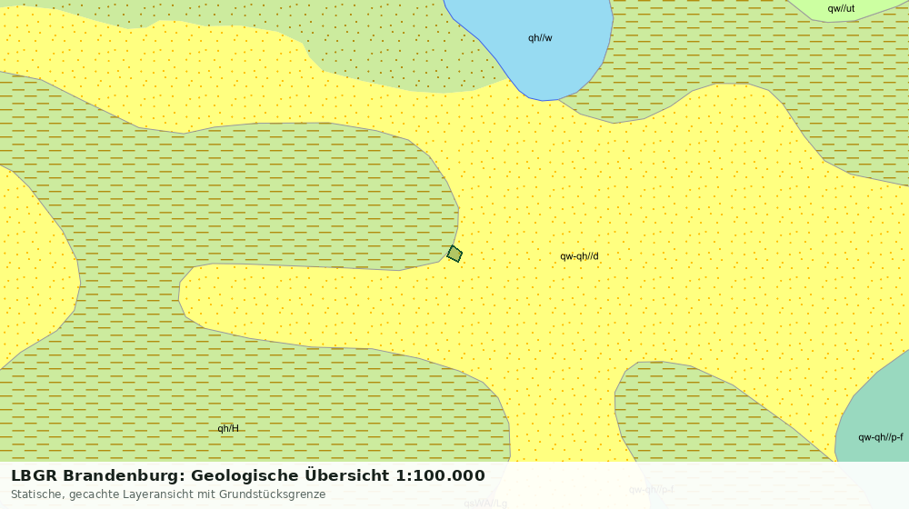 Statische Kartenansicht: LBGR Brandenburg: Geologische Übersicht 1:100.000