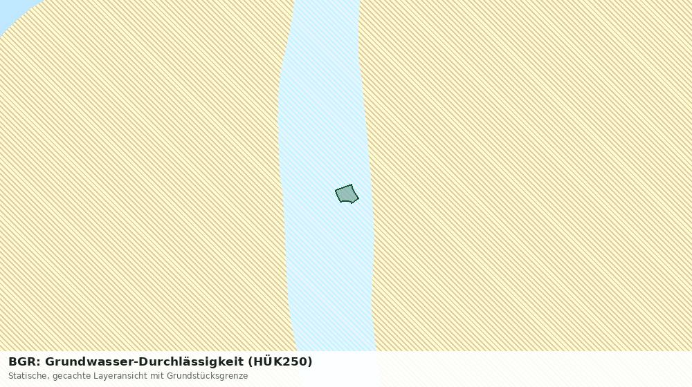 Statische Kartenansicht: BGR: Grundwasser-Durchlässigkeit (HÜK250)