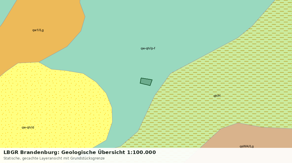 Statische Kartenansicht: LBGR Brandenburg: Geologische Übersicht 1:100.000