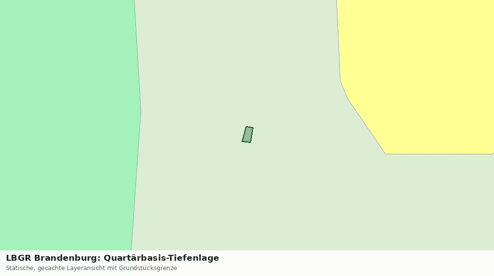 Statische Kartenansicht: LBGR Brandenburg: Quartärbasis-Tiefenlage