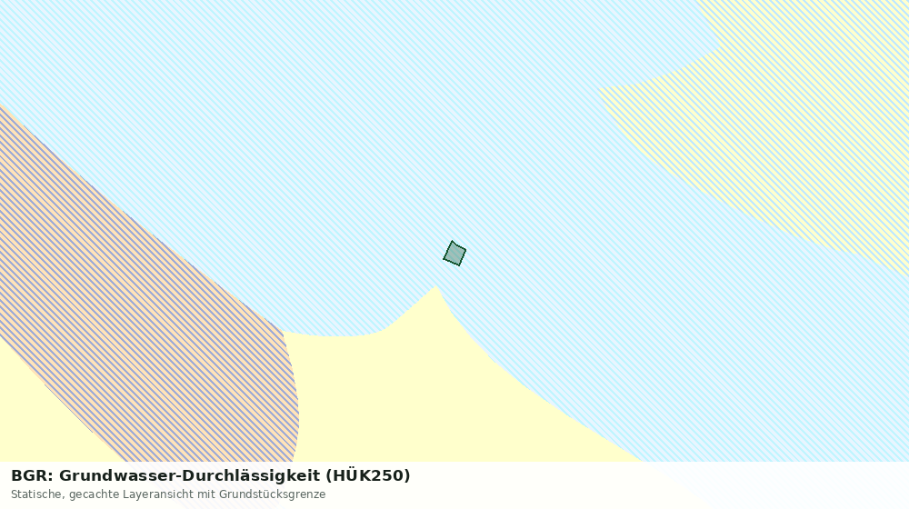 Statische Kartenansicht: BGR: Grundwasser-Durchlässigkeit (HÜK250)