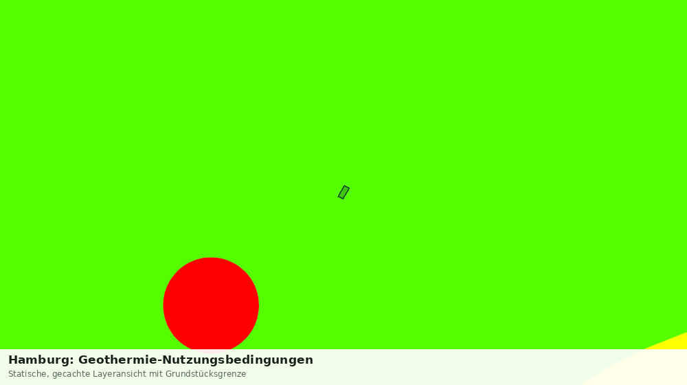 Statische Kartenansicht: Hamburg: Geothermie-Nutzungsbedingungen