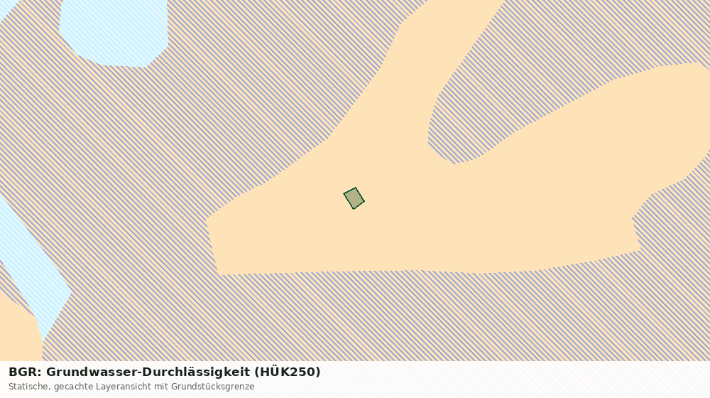 Statische Kartenansicht: BGR: Grundwasser-Durchlässigkeit (HÜK250)