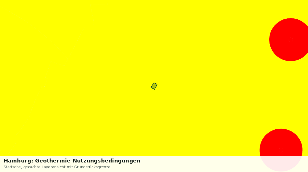 Statische Kartenansicht: Hamburg: Geothermie-Nutzungsbedingungen