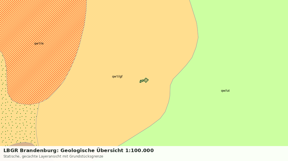 Statische Kartenansicht: LBGR Brandenburg: Geologische Übersicht 1:100.000