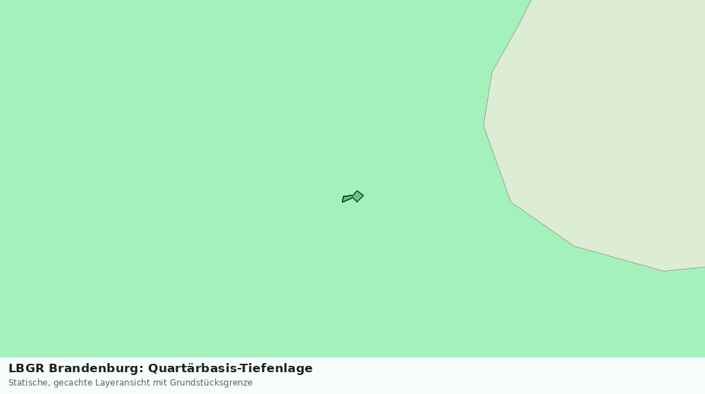 Statische Kartenansicht: LBGR Brandenburg: Quartärbasis-Tiefenlage