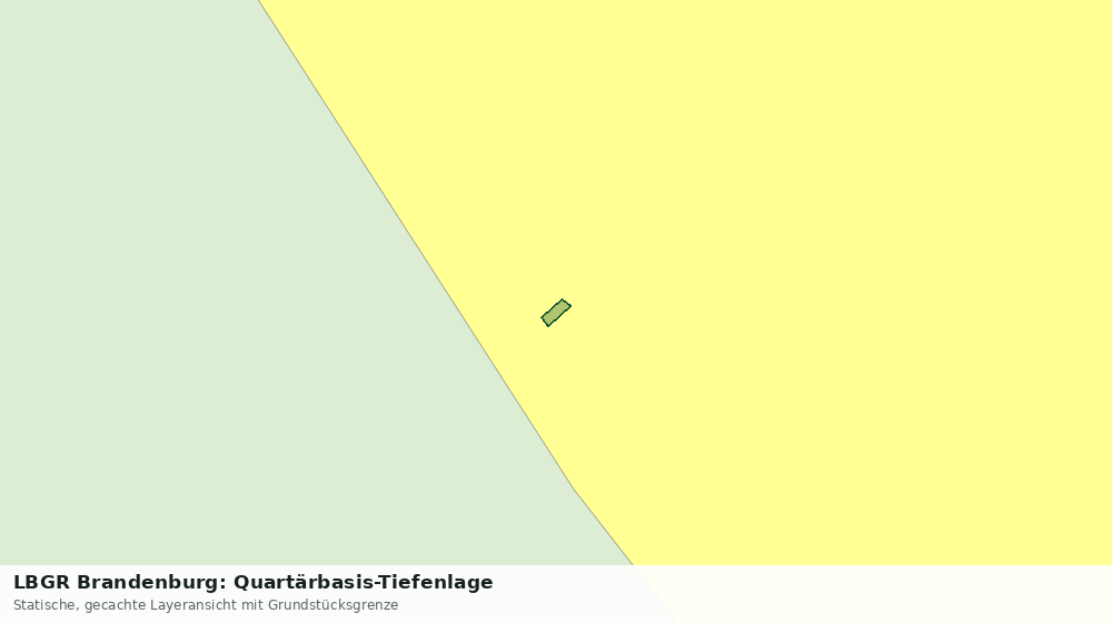 Statische Kartenansicht: LBGR Brandenburg: Quartärbasis-Tiefenlage