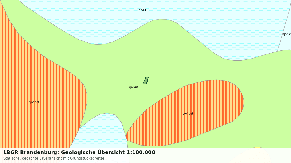 Statische Kartenansicht: LBGR Brandenburg: Geologische Übersicht 1:100.000