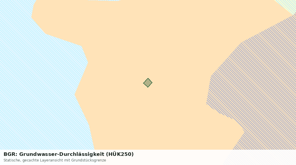 Statische Kartenansicht: BGR: Grundwasser-Durchlässigkeit (HÜK250)
