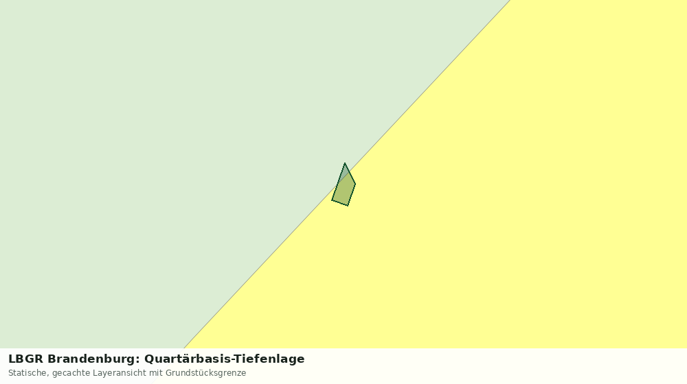 Statische Kartenansicht: LBGR Brandenburg: Quartärbasis-Tiefenlage