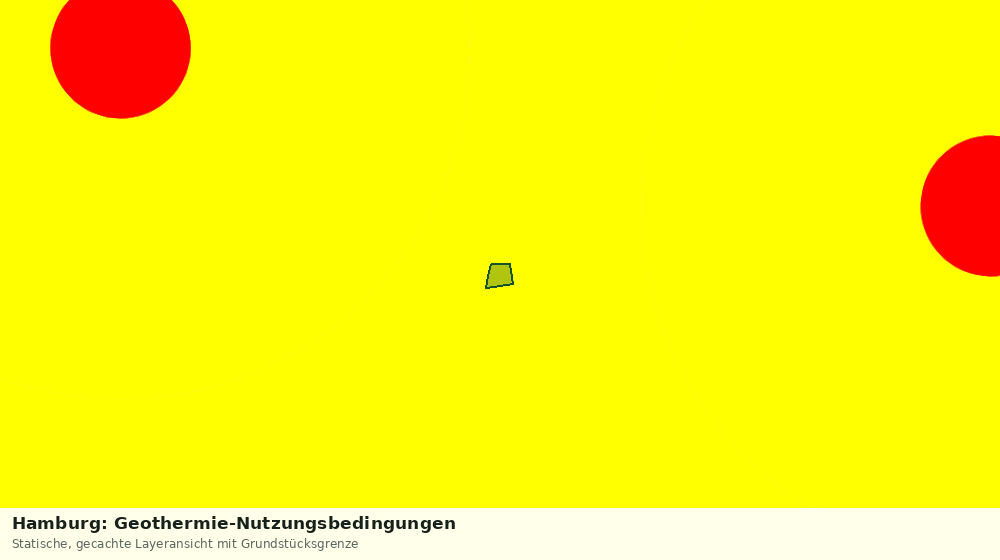 Statische Kartenansicht: Hamburg: Geothermie-Nutzungsbedingungen