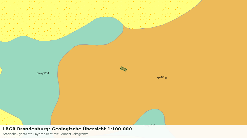 Statische Kartenansicht: LBGR Brandenburg: Geologische Übersicht 1:100.000