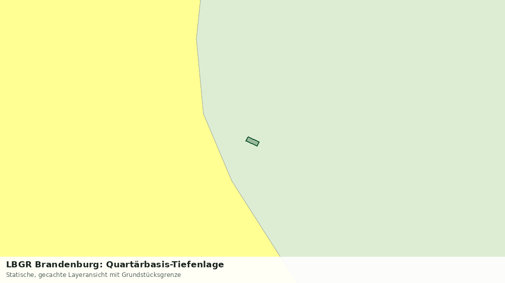 Statische Kartenansicht: LBGR Brandenburg: Quartärbasis-Tiefenlage