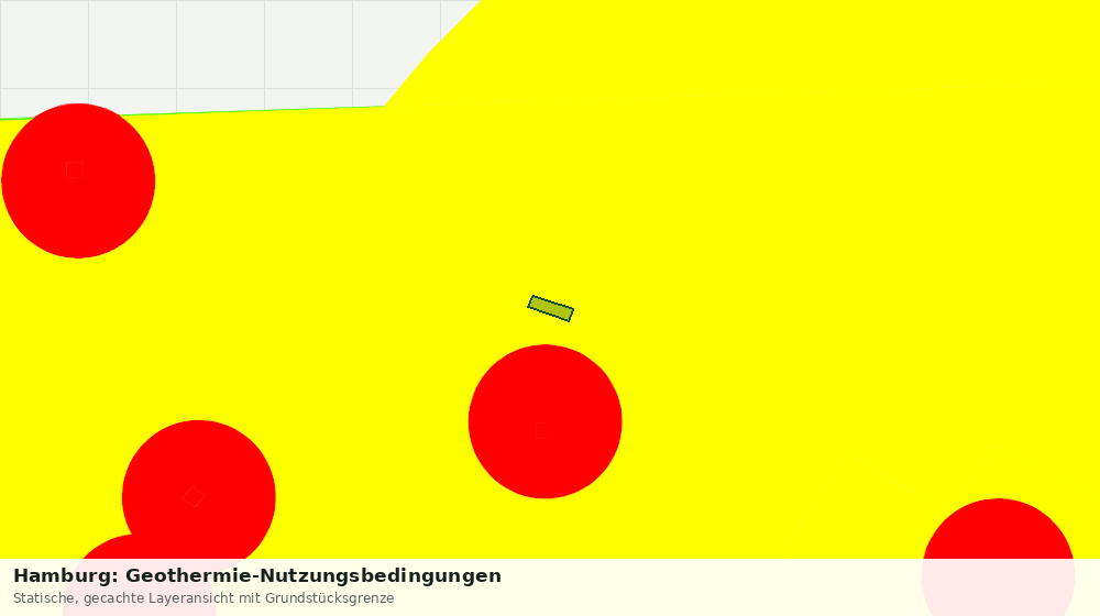 Statische Kartenansicht: Hamburg: Geothermie-Nutzungsbedingungen