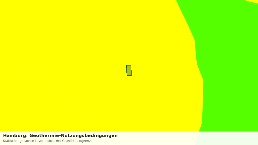 Statische Kartenansicht: Hamburg: Geothermie-Nutzungsbedingungen