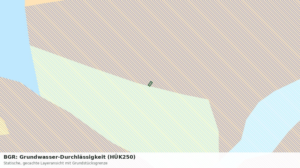 Statische Kartenansicht: BGR: Grundwasser-Durchlässigkeit (HÜK250)