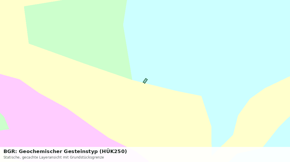 Statische Kartenansicht: BGR: Geochemischer Gesteinstyp (HÜK250)