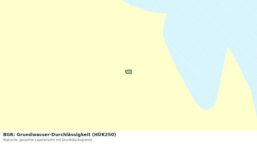 Statische Kartenansicht: BGR: Grundwasser-Durchlässigkeit (HÜK250)