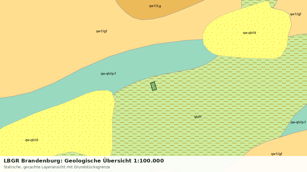 Statische Kartenansicht: LBGR Brandenburg: Geologische Übersicht 1:100.000