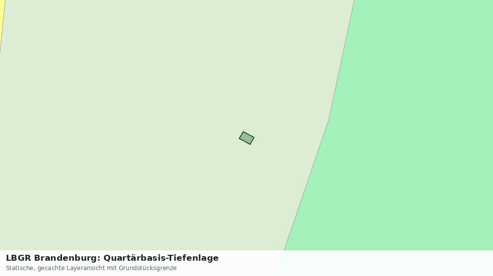 Statische Kartenansicht: LBGR Brandenburg: Quartärbasis-Tiefenlage