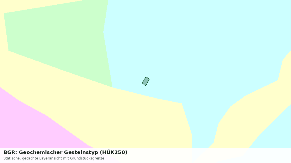 Statische Kartenansicht: BGR: Geochemischer Gesteinstyp (HÜK250)