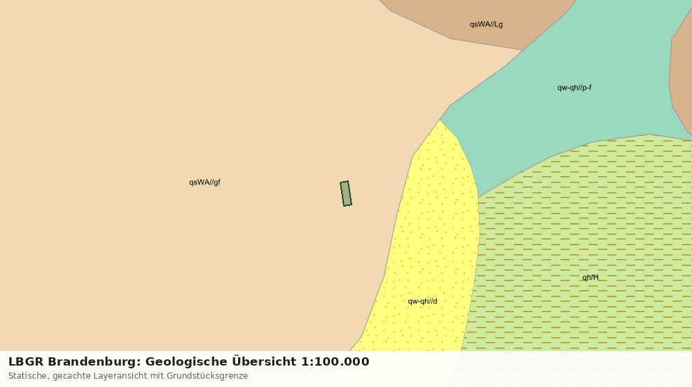 Statische Kartenansicht: LBGR Brandenburg: Geologische Übersicht 1:100.000