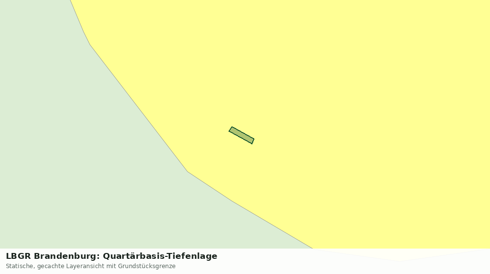 Statische Kartenansicht: LBGR Brandenburg: Quartärbasis-Tiefenlage