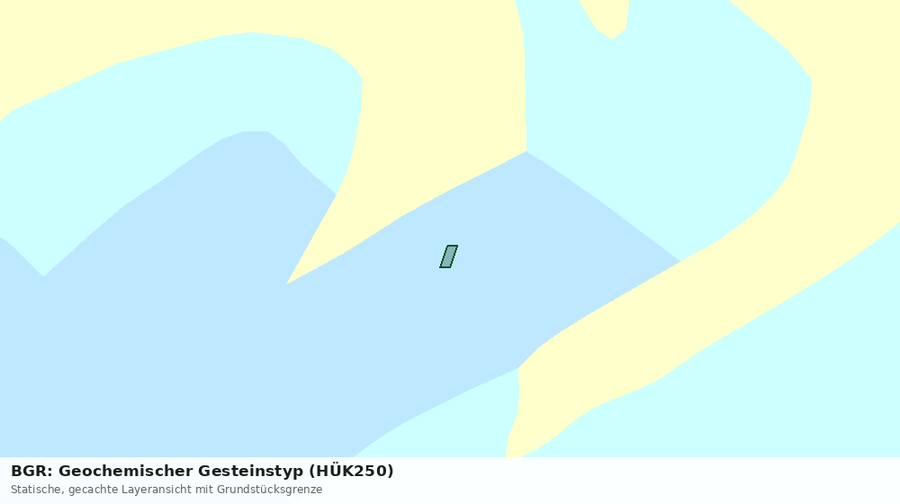 Statische Kartenansicht: BGR: Geochemischer Gesteinstyp (HÜK250)