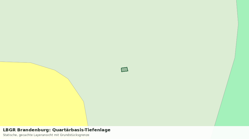 Statische Kartenansicht: LBGR Brandenburg: Quartärbasis-Tiefenlage