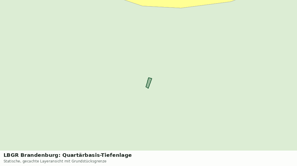 Statische Kartenansicht: LBGR Brandenburg: Quartärbasis-Tiefenlage