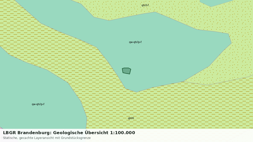 Statische Kartenansicht: LBGR Brandenburg: Geologische Übersicht 1:100.000
