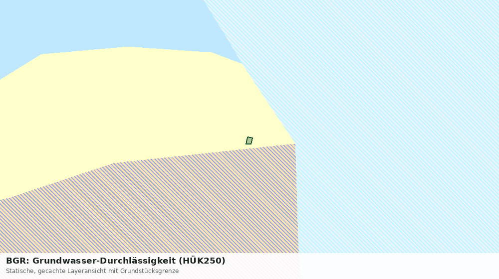 Statische Kartenansicht: BGR: Grundwasser-Durchlässigkeit (HÜK250)