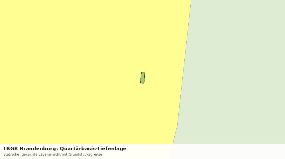 Statische Kartenansicht: LBGR Brandenburg: Quartärbasis-Tiefenlage