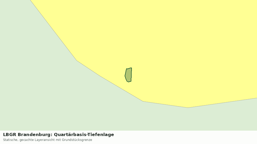 Statische Kartenansicht: LBGR Brandenburg: Quartärbasis-Tiefenlage