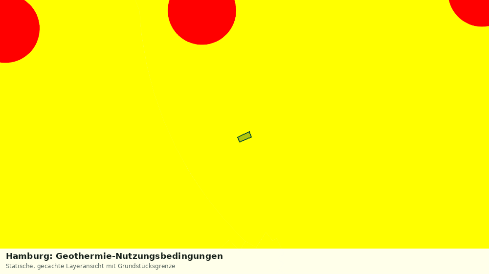 Statische Kartenansicht: Hamburg: Geothermie-Nutzungsbedingungen