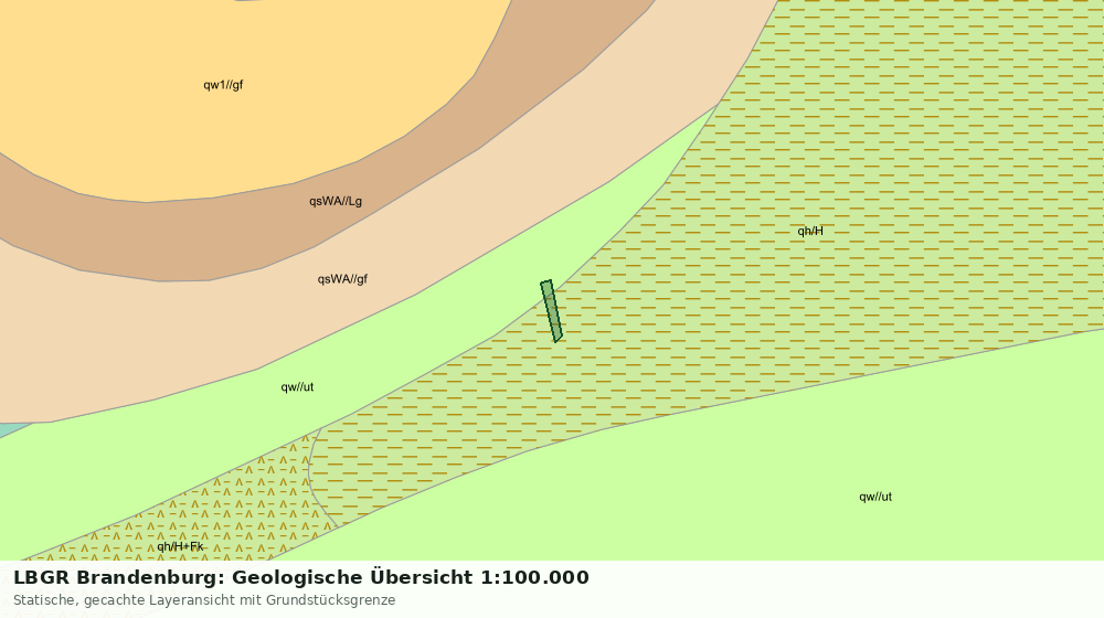 Statische Kartenansicht: LBGR Brandenburg: Geologische Übersicht 1:100.000