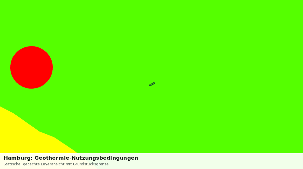 Statische Kartenansicht: Hamburg: Geothermie-Nutzungsbedingungen