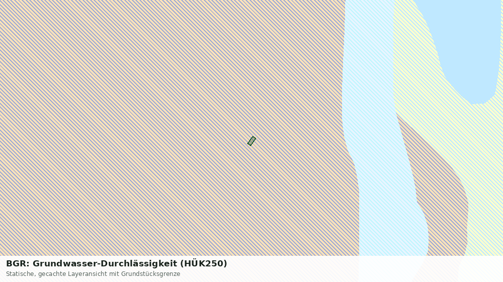 Statische Kartenansicht: BGR: Grundwasser-Durchlässigkeit (HÜK250)