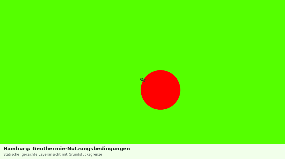 Statische Kartenansicht: Hamburg: Geothermie-Nutzungsbedingungen