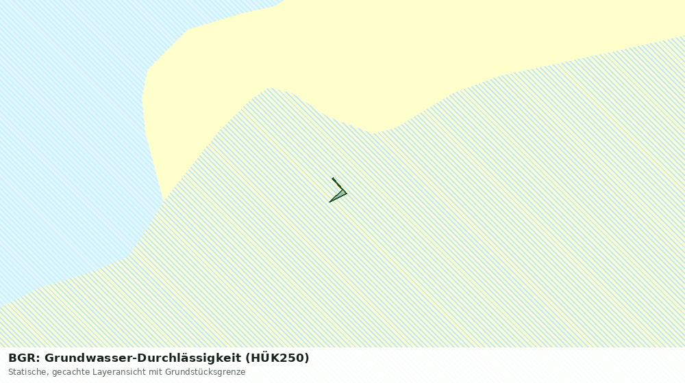 Statische Kartenansicht: BGR: Grundwasser-Durchlässigkeit (HÜK250)