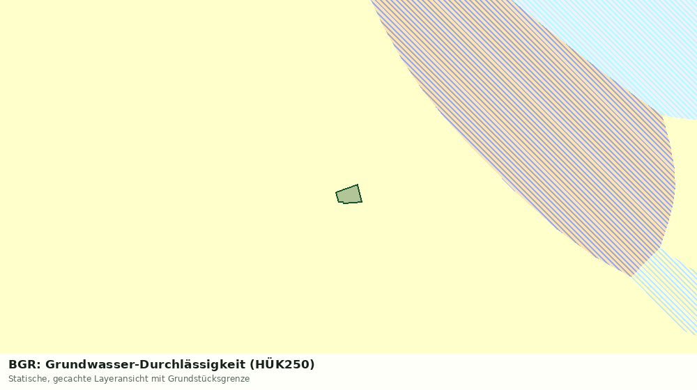 Statische Kartenansicht: BGR: Grundwasser-Durchlässigkeit (HÜK250)
