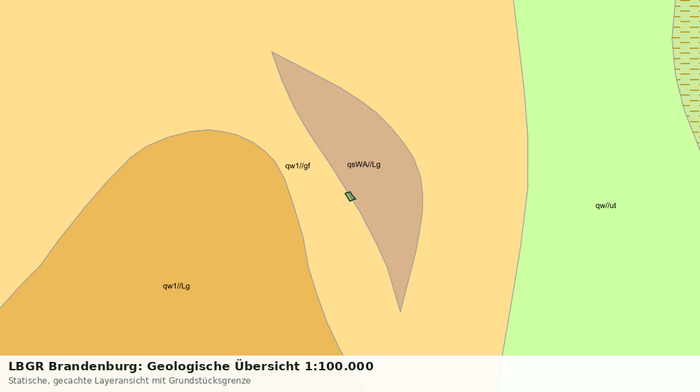 Statische Kartenansicht: LBGR Brandenburg: Geologische Übersicht 1:100.000