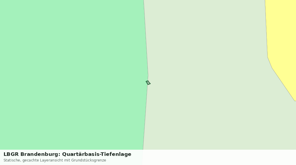 Statische Kartenansicht: LBGR Brandenburg: Quartärbasis-Tiefenlage