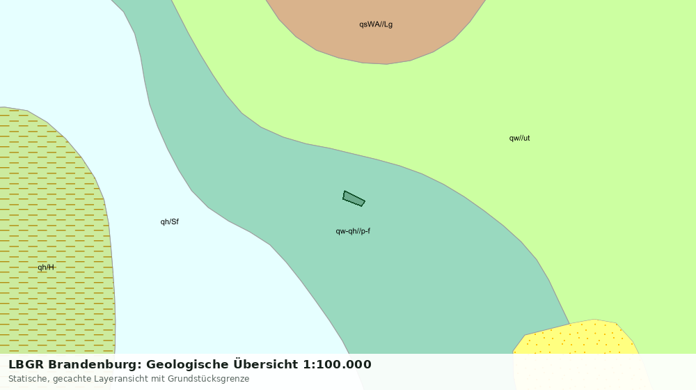 Statische Kartenansicht: LBGR Brandenburg: Geologische Übersicht 1:100.000
