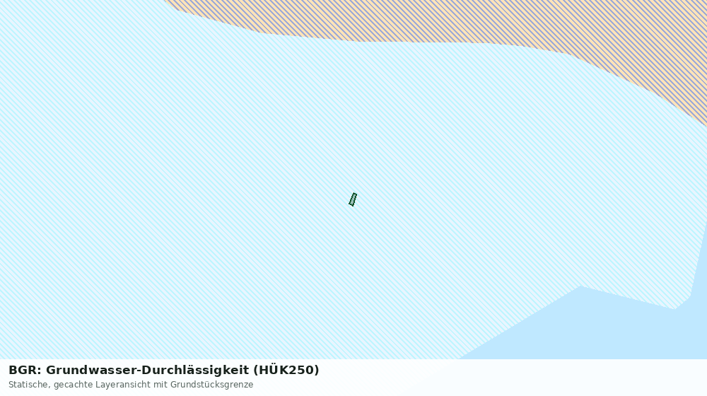 Statische Kartenansicht: BGR: Grundwasser-Durchlässigkeit (HÜK250)